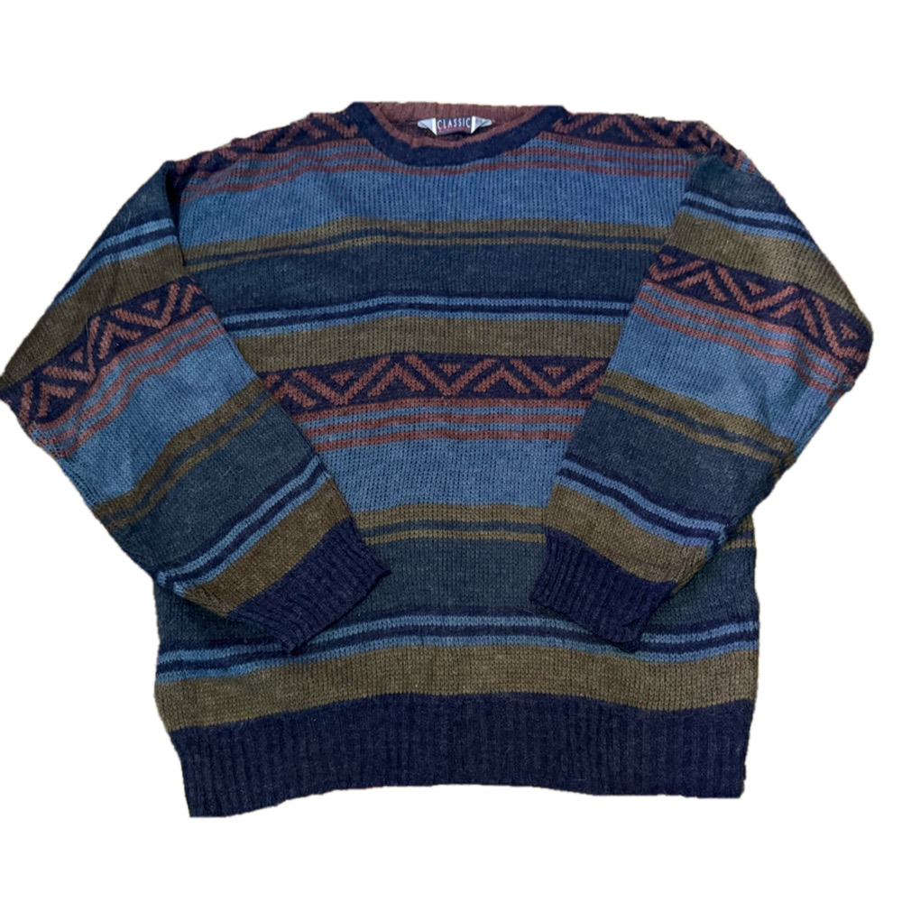 Classic Brand Grandpa Style Sweater Size Medium